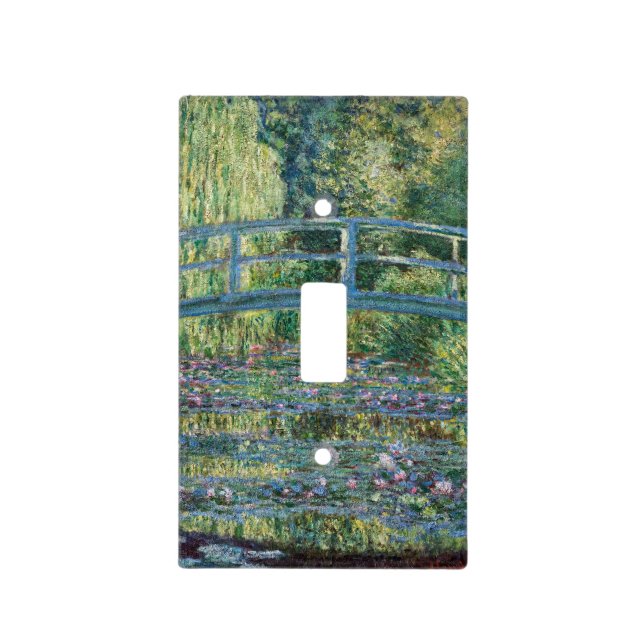 Claude Monet - Water Lily pond, Green Harmony Light Switch Cover (Front)
