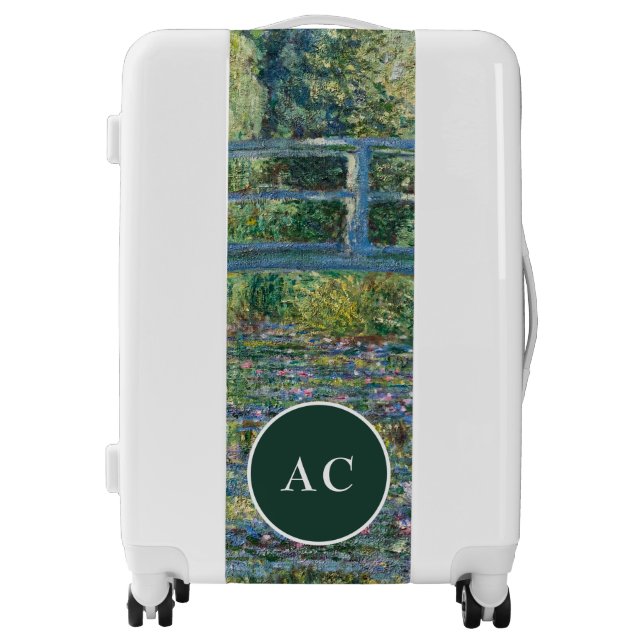 Claude Monet - Water Lily pond, Green Harmony Luggage (Front)