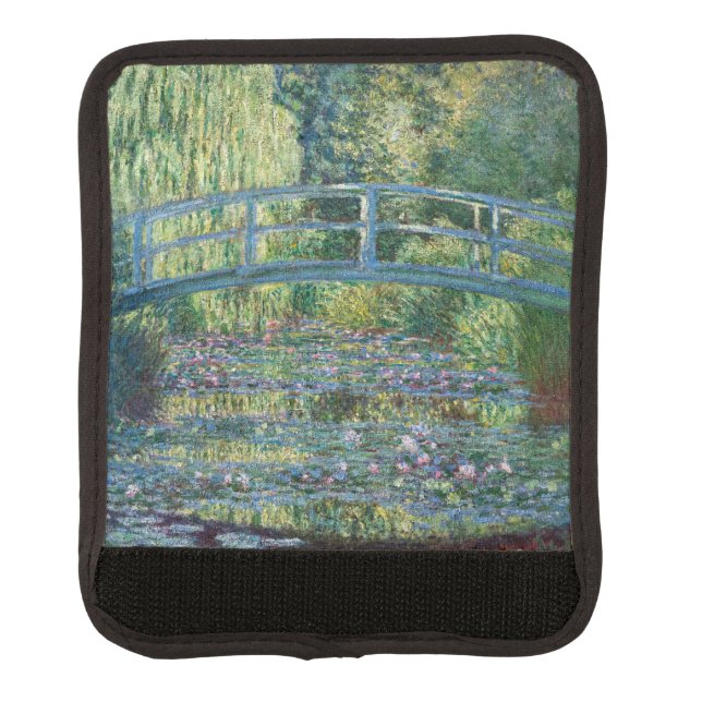 Claude Monet - Water Lily pond, Green Harmony Luggage Handle Wrap (Front)