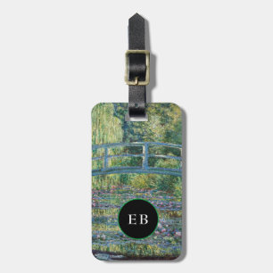 Claude Monet - Water Lily pond, Green Harmony Luggage Tag