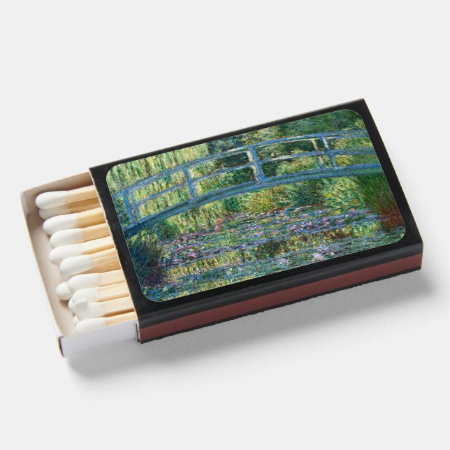 Claude Monet - Water Lily pond, Green Harmony Matchboxes (Front Open)