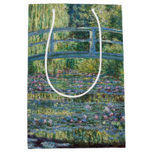 Claude Monet - Water Lily pond, Green Harmony Medium Gift Bag