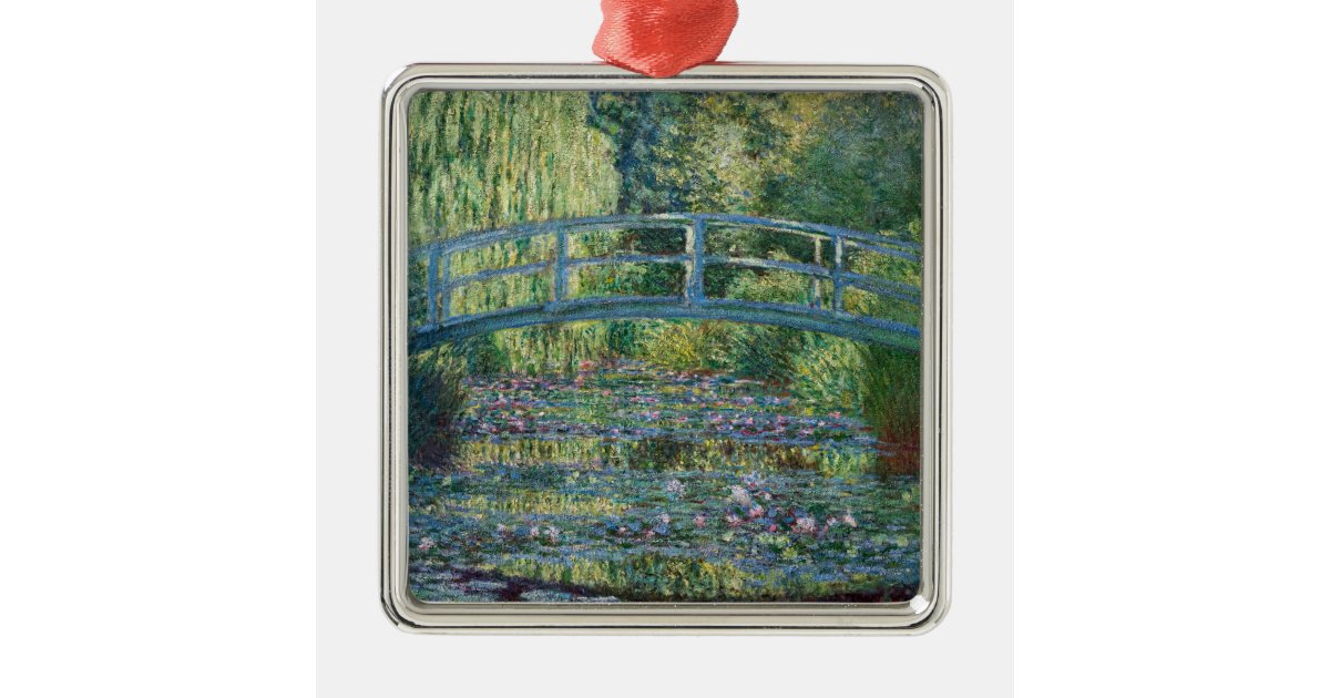 Claude Monet Water Lily Pond Green Harmony Metal Ornament Zazzle Com