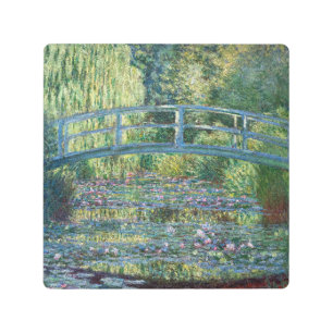 Claude Monet - Water Lily pond, Green Harmony Metal Print