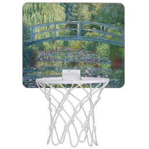 Claude Monet - Water Lily pond, Green Harmony Mini Basketball Hoop