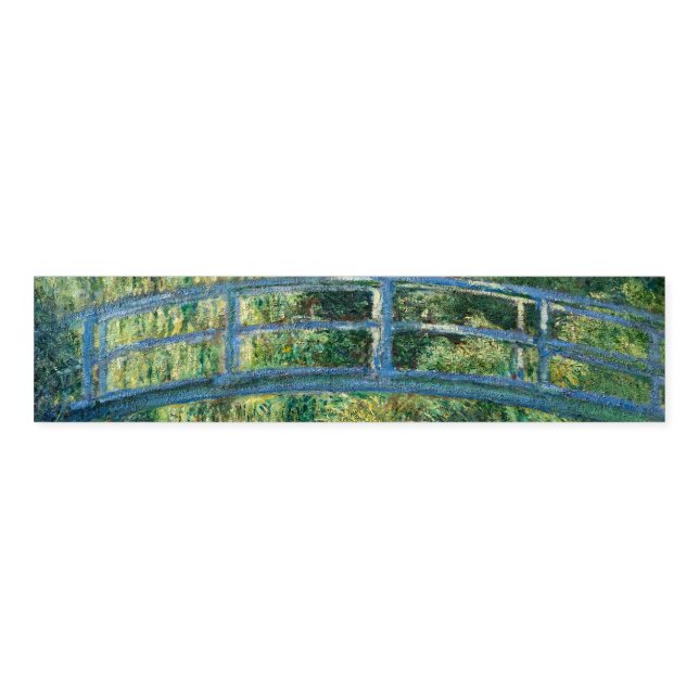 Claude Monet - Water Lily pond, Green Harmony Napkin Bands (Unfolded)