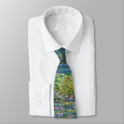 Claude Monet _ Water Lily pond Green Harmony Neck Tie