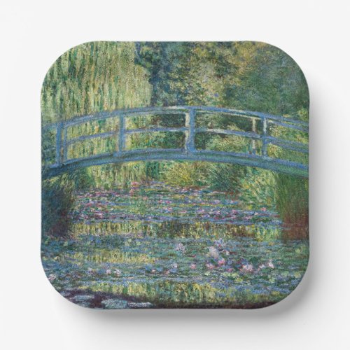 Claude Monet _ Water Lily pond Green Harmony Paper Plates