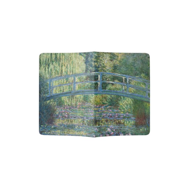 Claude Monet - Water Lily pond, Green Harmony Passport Holder (Opened)