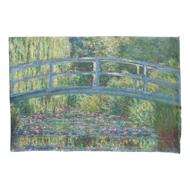 Claude Monet - Water Lily pond, Green Harmony Pillow Case (Front)