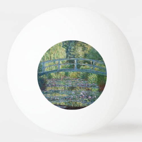 Claude Monet _ Water Lily pond Green Harmony Ping Pong Ball
