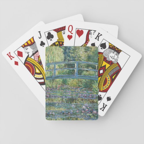 Claude Monet _ Water Lily pond Green Harmony Playing Cards