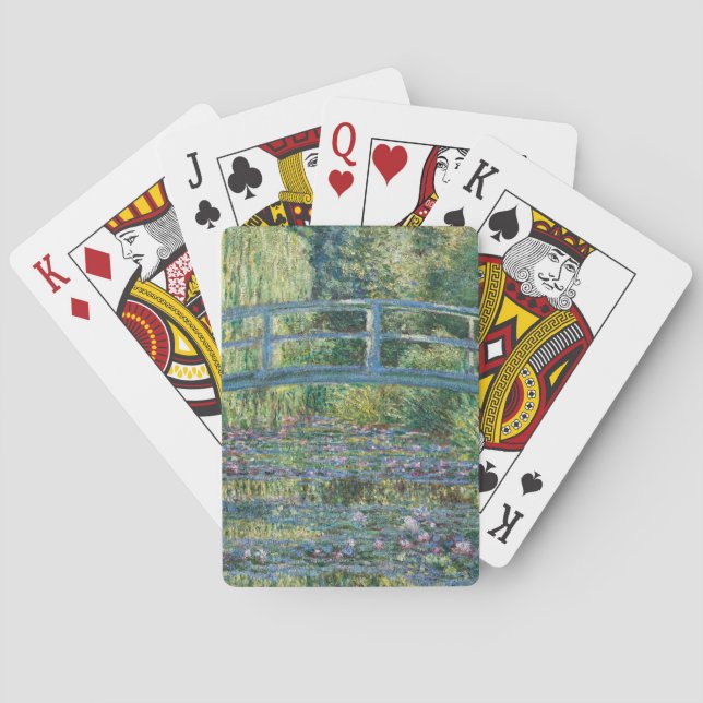 Claude Monet - Water Lily pond, Green Harmony Poker Cards (Back)