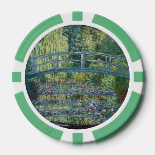 Claude Monet _ Water Lily pond Green Harmony Poker Chips