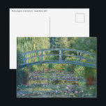 Claude Monet - Water Lily pond, Green Harmony Postcard<br><div class="desc">Water Lily pond,  Green Harmony / Le Bassin aux Nympheas,  Harmonie Verte by Claude Monet in 1899</div>