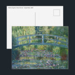 Claude Monet - Water Lily pond, Green Harmony Postcard<br><div class="desc">Water Lily pond,  Green Harmony / Le Bassin aux Nympheas,  Harmonie Verte by Claude Monet in 1899</div>
