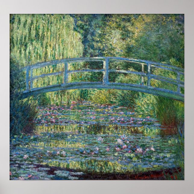 Claude Monet - Water Lily pond, Green Harmony Poster (Front)
