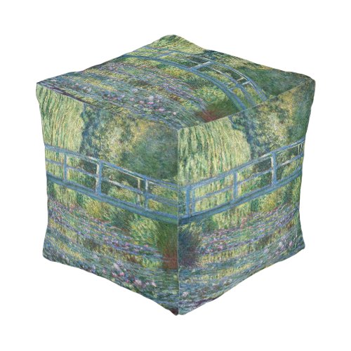 Claude Monet _ Water Lily pond Green Harmony Pouf