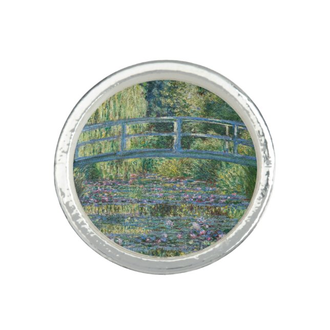 Claude Monet - Water Lily pond, Green Harmony Ring (Front)