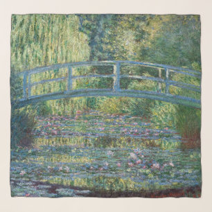 Claude Monet - Water Lily pond, Green Harmony Scarf