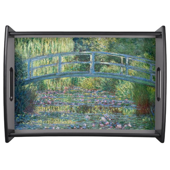 Claude Monet - Water Lily pond, Green Harmony Serving Tray (Front)