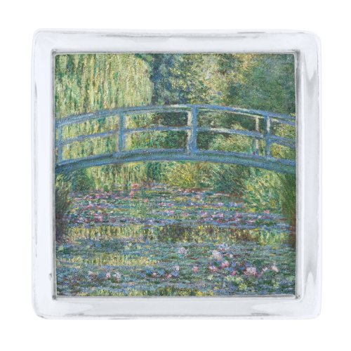 Claude Monet _ Water Lily pond Green Harmony Silver Finish Lapel Pin