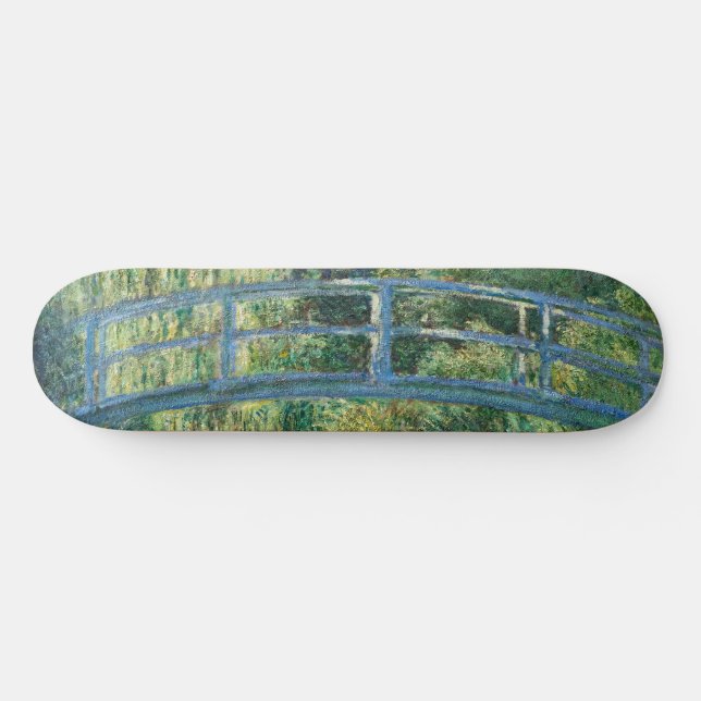 Claude Monet - Water Lily pond, Green Harmony Skateboard (Horz)
