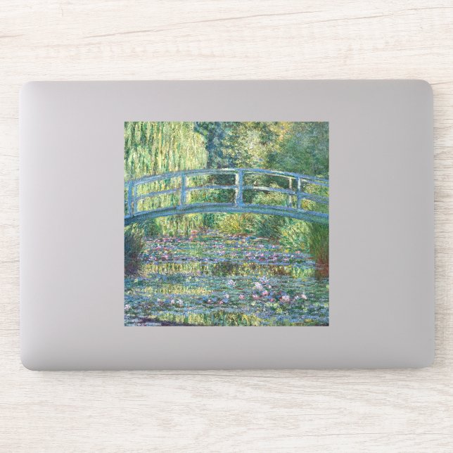 Claude Monet - Water Lily pond, Green Harmony Sticker (Computer)