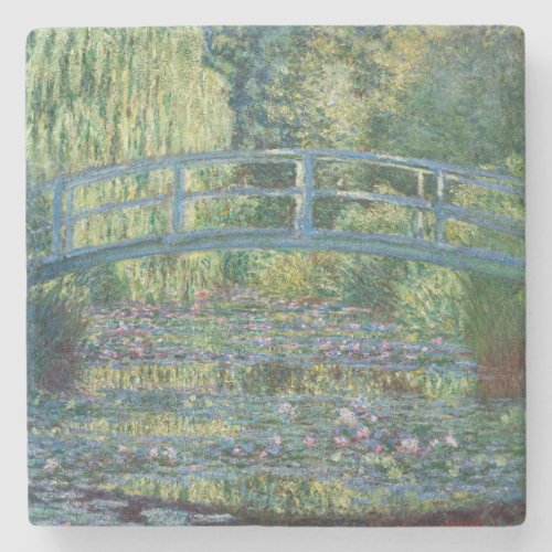 Claude Monet _ Water Lily pond Green Harmony Stone Coaster
