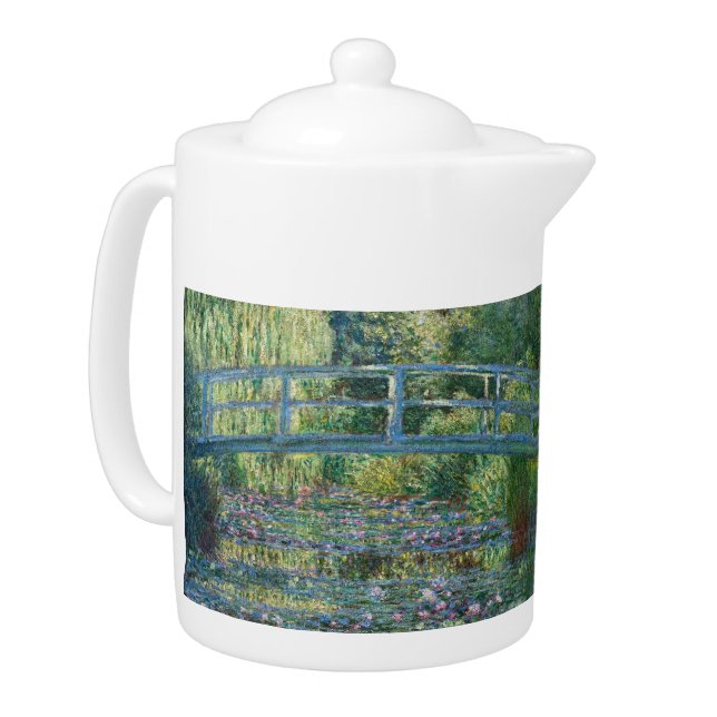 Claude Monet - Water Lily pond, Green Harmony Teapot (Left)