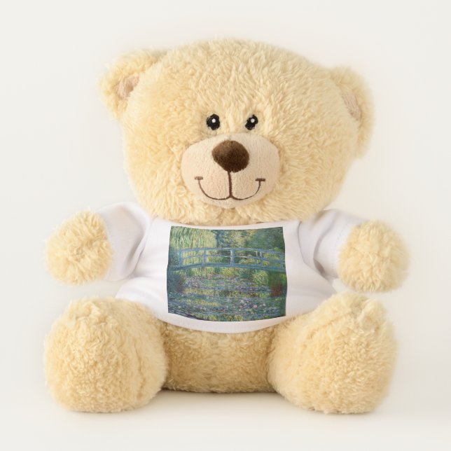 Claude Monet - Water Lily pond, Green Harmony Teddy Bear (Front)