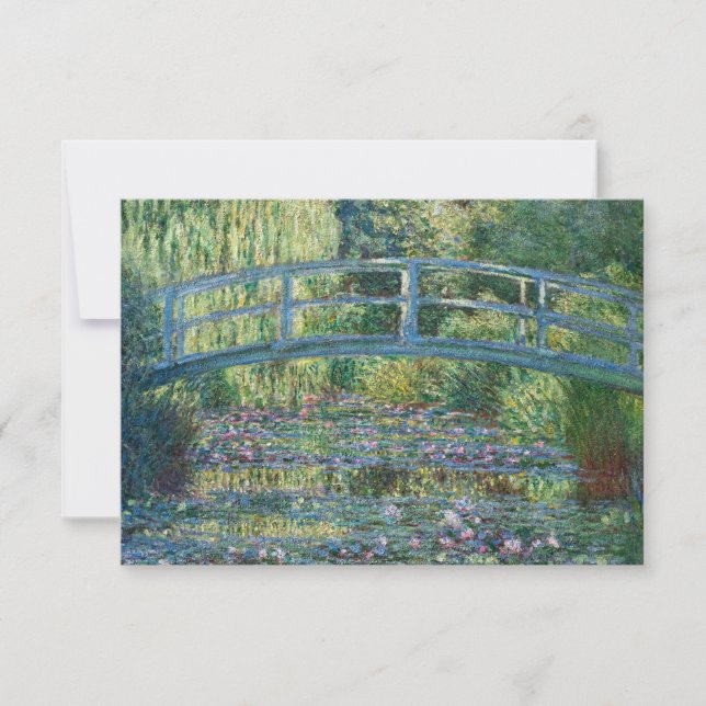 Claude Monet - Water Lily pond, Green Harmony Thank You Card (Front)