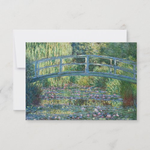 Claude Monet _ Water Lily pond Green Harmony Thank You Card