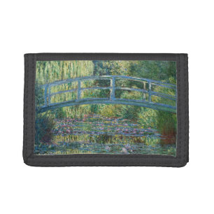 Claude Monet - Water Lily pond, Green Harmony Trifold Wallet