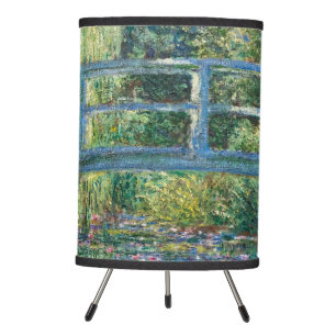 Claude Monet - Water Lily pond, Green Harmony Tripod Lamp