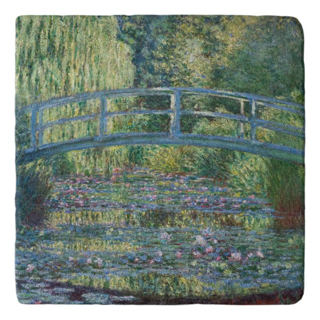Claude Monet - Water Lily pond, Green Harmony Trivet (Front)