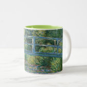Claude Monet - Water Lily pond, Green Harmony Two-Tone Coffee Mug (Front Right)