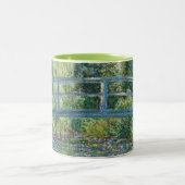 Claude Monet - Water Lily pond, Green Harmony Two-Tone Coffee Mug (Center)