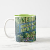 Claude Monet - Water Lily pond, Green Harmony Two-Tone Coffee Mug (Left)