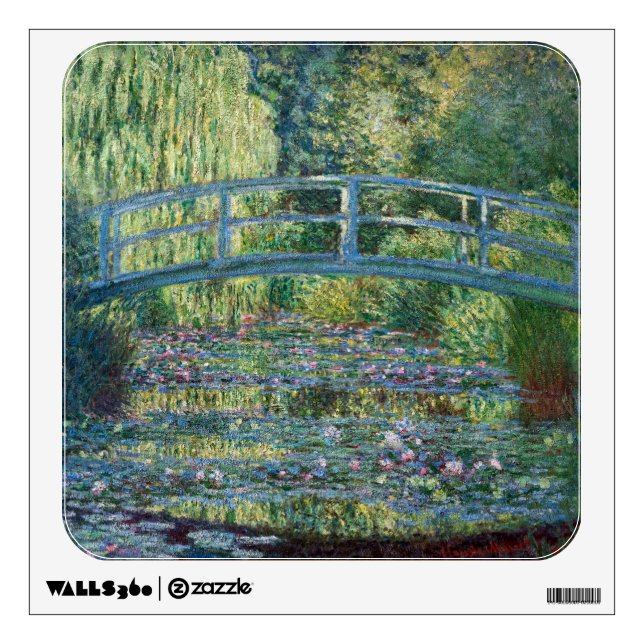Claude Monet - Water Lily pond, Green Harmony Wall Decal (Front)