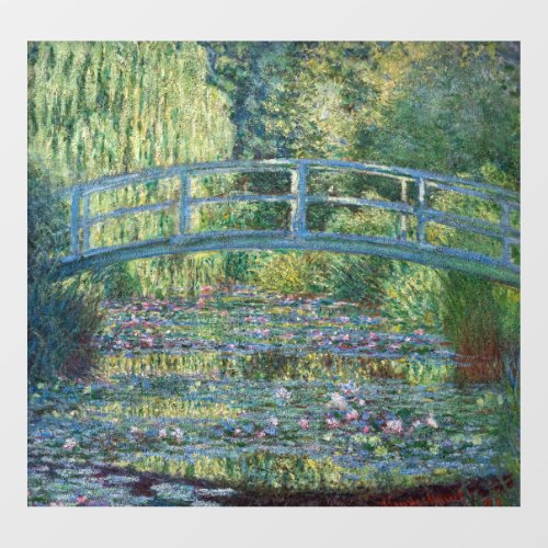 Claude Monet _ Water Lily pond Green Harmony Window Cling