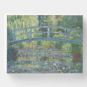 Claude Monet - Water Lily pond, Green Harmony Wooden Box Sign
