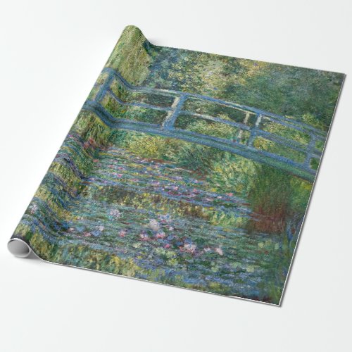 Claude Monet _ Water Lily pond Green Harmony Wrapping Paper
