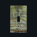 Claude Monet Water Lily Pond (Japanese Footbridge) Light Switch Cover<br><div class="desc">Claude Monet (1840-1826) was one of the founders of French impressionist movement. He is perhaps most noted for his paintings of lilies and water. The term Impressionism is derived from the title of his painting "Impression, Sunrise." All of our products are made with large scale images that have been carefully...</div>