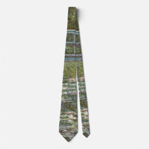 Claude Monet Water Lily Pond (Japanese Footbridge) Neck Tie
