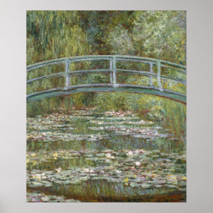 Claude Monet Water Lily Pond (Japanese Footbridge) Poster