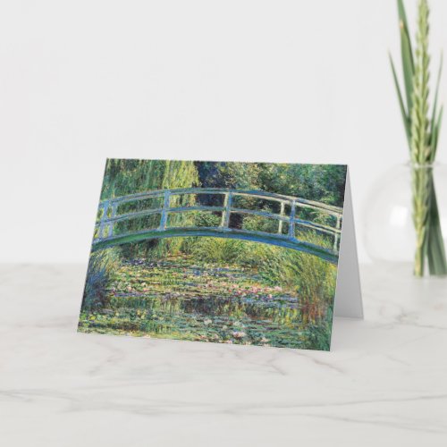 Claude Monet _ Water Lily Pond  Japanesese Bridge Card