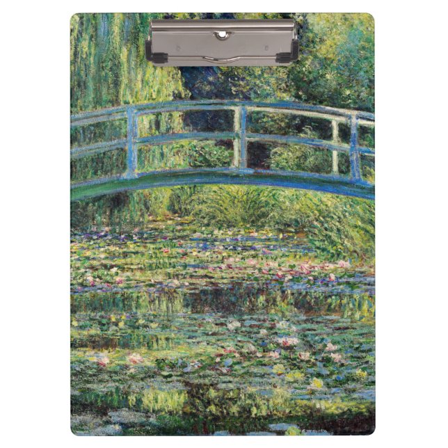 Claude Monet - Water Lily Pond & Japanesese Bridge Clipboard (Front)