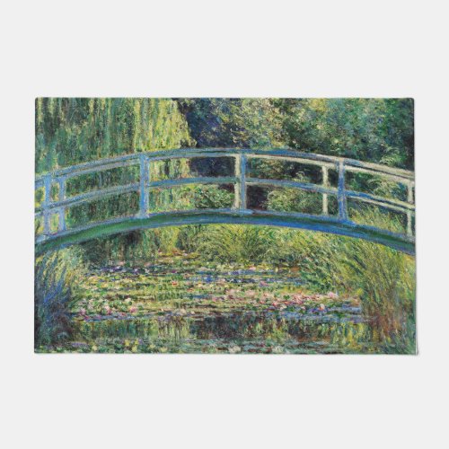 Claude Monet _ Water Lily Pond  Japanesese Bridge Doormat