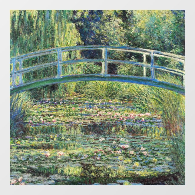 Claude Monet - Water Lily Pond & Japanesese Bridge Floor Decals (Front)